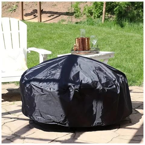 Copertura Per Braciere - 85x40cm - Nero - Resistente Alle Intemperie S - Foto 2
