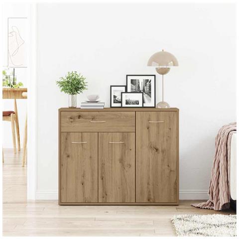 Credenza Rovere Artigianale 88x30x70 Cm In Legno Multistrato - Foto 3