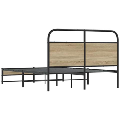 Giroletto Senza Materasso Rovere Fumo 120x200 Cm In Truciolato - Foto 9