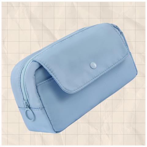 Astuccio Multifunzione, Astuccio Per Penne Di Grande Capacità Per Studenti Blue - Foto 4