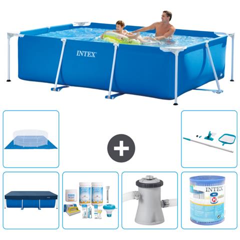 Piscina Fuori Terra - Rettangolo - 260x160x65 Cm - Blu - Include Accessori Coordinati A116 - Foto 1