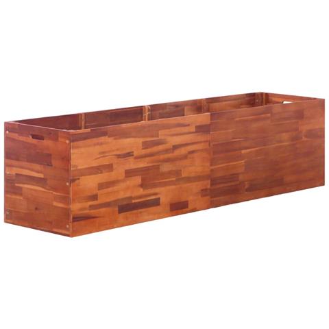 Letto Rialzato Da Giardino In Legno Di Acacia 200x50x50 Cm - Foto 2