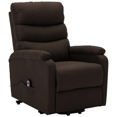 Lusso Casadino -  Poltrona Alzapersona Marrone Scuro In Tessuto - Foto 1