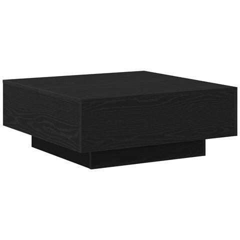 Tavolino da caffè Nero Rovere 80x80x31 cm in Legno Ingegnerizzato - Foto 1