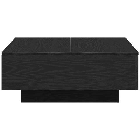 Tavolino da caffè Nero Rovere 80x80x31 cm in Legno Ingegnerizzato - Foto 5