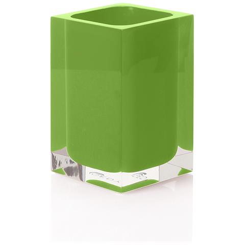 Portaspazzolini D'appoggio In Resina Ra98 Serie Rainbow Verde Acido - Foto 1