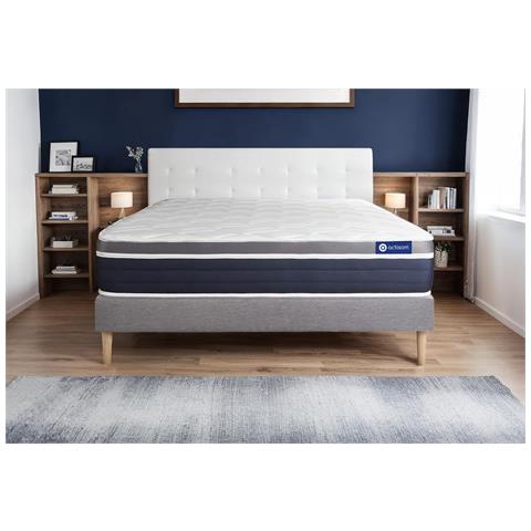 Kit Rete E Materasso Matrimoniale Actiflex Confort 180x200cm - Spessore : 26cm - Molle Insacchettate E Memory Foam - Moderatamente Rigido - Foto 1