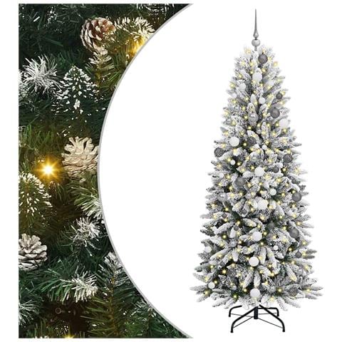Albero di Natale artificiale Bianco 210 cm PVC - Foto 1
