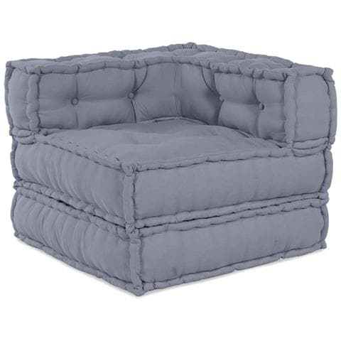 Cuscino Grigio 70 x 70 x 54 cm Poliestere - Foto 1