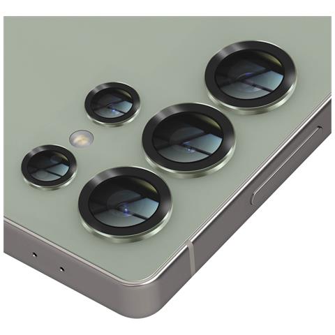Vetro Temperato Per Fotocamera Per Galaxy S25 Ultra Telaio In Alluminio Antiurto, Verde Pallido - Foto 5