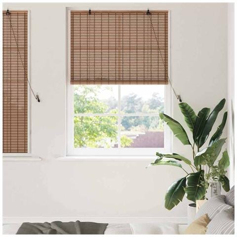 Tenda per Finestra con tende Marrone 100 x 160 cm Bambù - Foto 2