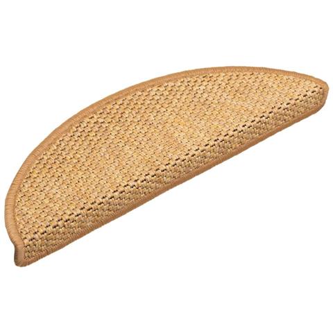 Tappeti Autoadesivi Scale Aspetto Sisal 30 pz 56x17x3 cm Sisal - Foto 2