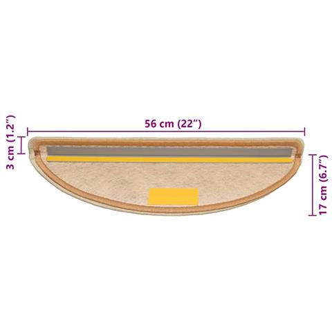 Tappeti Autoadesivi Scale Aspetto Sisal 30 pz 56x17x3 cm Sisal - Foto 8