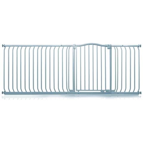 Safetots Cancelletto Di Sicurezza Con Parte Superiore Incurvata, 207cm - 216cm, Grigio Opaco - Foto 1