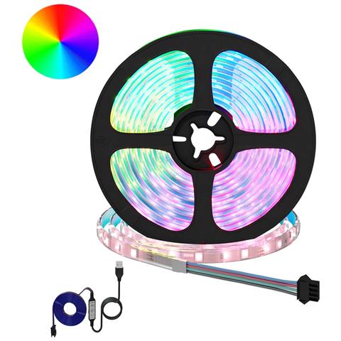 Striscia LED 2 pcs Nero e trasparente 5500 mm Rame e plastica - Foto 1