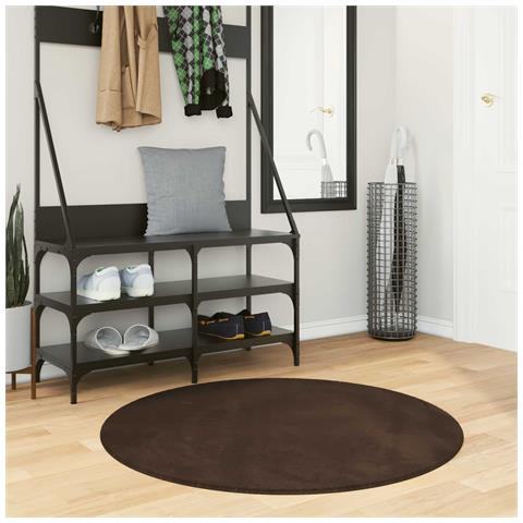 Tappeti per area Rotondo HUARTE Marrone Ø 100 CM Poliestere - Foto 2