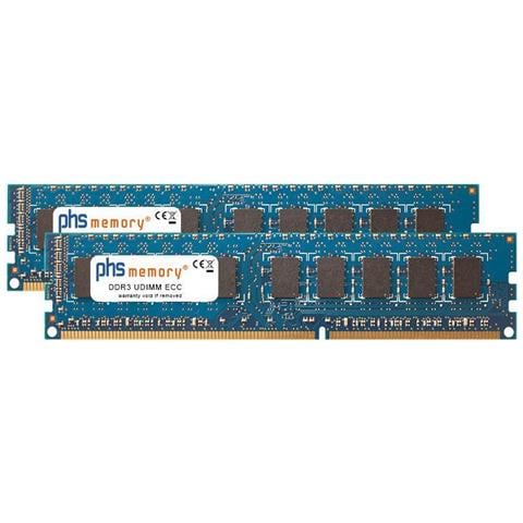 Kit Memoria Ram Da 16gb (2x8gb) Phs Per Qnap Ts-ec880u-i3-4ge-r2 Ddr3 Udimm Ecc 1600mhz Pc3-12800e (sp153557) - Foto 1