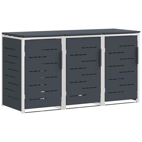 Stoccaggio contenitore a ruote Antracite 207 x 77,5 x 112,5 cm - Foto 1