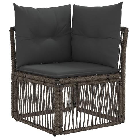 Set Divano da Giardino 11 pcs Grigio polyrattan - Foto 2