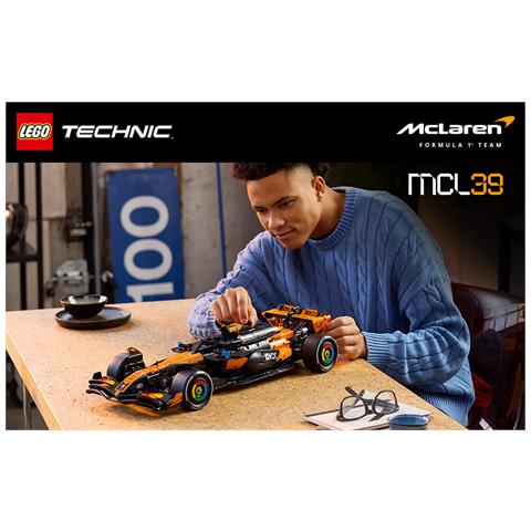 Technic 42228 Auto McLaren MCL39 F1, Kit Modellismo per Adulti da Collezione, Regalo per Fan di Corse e di Motorsport - Foto 2