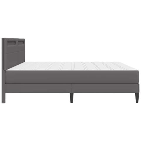 Struttura del letto con testiera Grigio 180 x 200 cm Similpelle - Foto 9