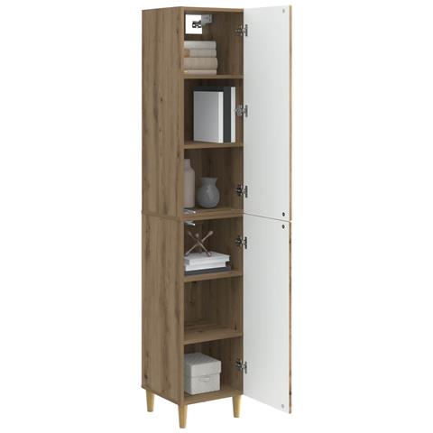 Set di armadi 2 pcs 33 x 34,5 x 90 cm Legno ingegnerizzato - Foto 2