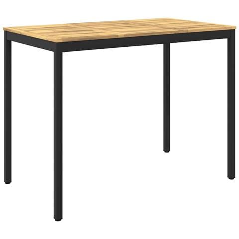 Tavolo Bar da Giardino Bianco e Nero 141 x 80,5 x 105 cm - Foto 1