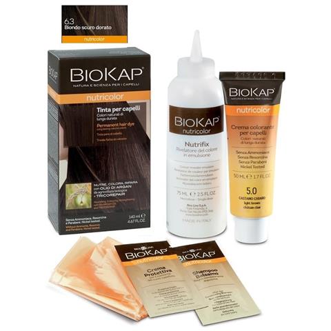 Biokap Nutricolor 6,3 Biondo Oro Scuro Tinta Tubo + Flacone - Foto 1
