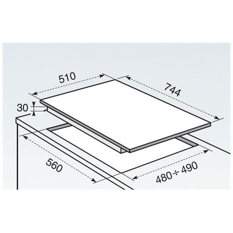 Piano Cottura PX750UV a Gas 5 Fuochi Gas Colore Inox Linea Soft - Foto 9