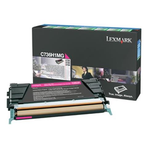 Toner Magenta Return Program Alta Resa Per C734, C736, X734, X736, X738 (10K) C736H1Mg - Foto 6