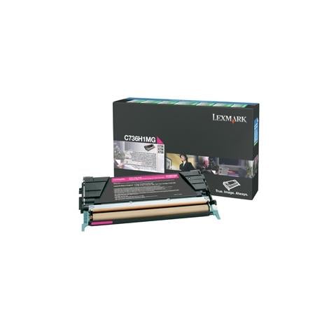 Toner Magenta Return Program Alta Resa Per C734, C736, X734, X736, X738 (10K) C736H1Mg - Foto 1
