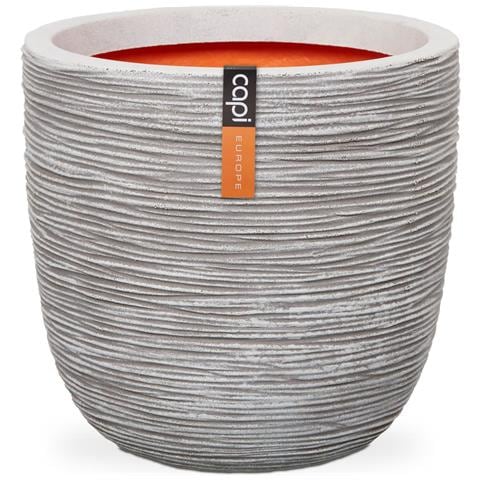 Fioriera Nature Rib Rotonda 35x34 cm Avorio KOFI932 - Foto 1