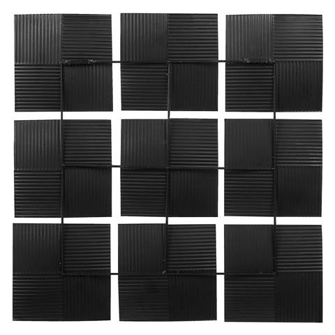 Decorazione Murale Nero / Bianco / Oro Titanio - Foto 7