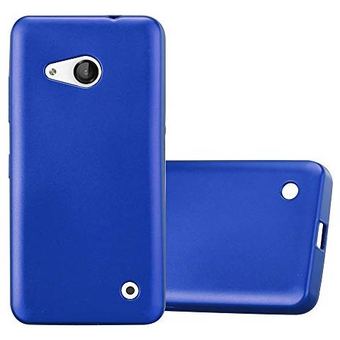 Custodia Compatibile Con Nokia Lumia 550 In Blu Metallico - Coperchio Protettivo In Silicone Tpu Flessibile - Foto 1