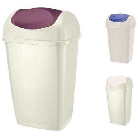 Pattumiera Basculante Grace Lt 50 Bianco Cm 40,5x32xh65,5 - Foto 2