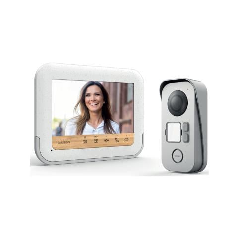 Kit Videocitofono Bifamiliare Un Monitor 7"" Bamboo 2 Fili Rfid Con Badge - Foto 3