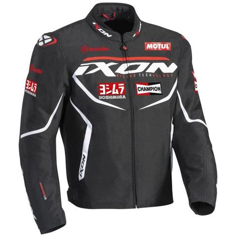 Giacca Da Moto Ixon Matrix Evo - Uomo - Nero, Bianco E Rosso - Foto 1
