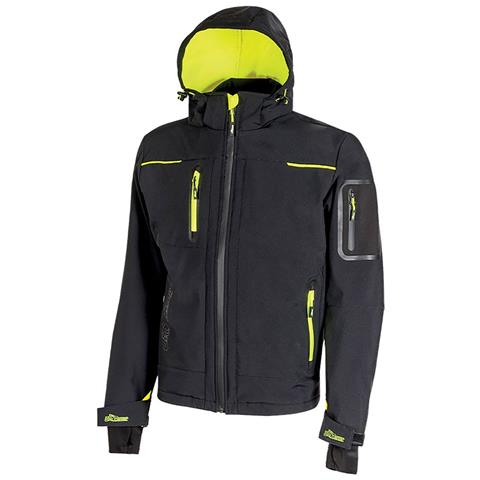 Upower Space Giubbino Piumino Giacca Da Lavoro Impermeabile Antivento Invernale Colore Black Carbon Tg. 2xl - Foto 3