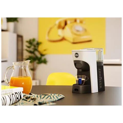 Macchina da Caffè Espresso Automatica /Manuale A Modo Mio LM 840 Tiny Eco Serbatoio 0.6 Lt. Potenza 1450 Watt Colore Nero /Bianco - Foto 4