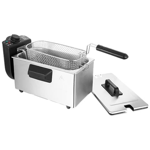 DF-120482 friggitrice Doppia 3 L Indipendente 2000 W Nero, Acciaio inox - Foto 1