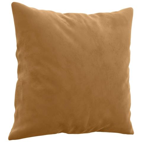 Cuscini Decorativi 2 Pz Marrone 40x40 Cm In Velluto - Foto 7