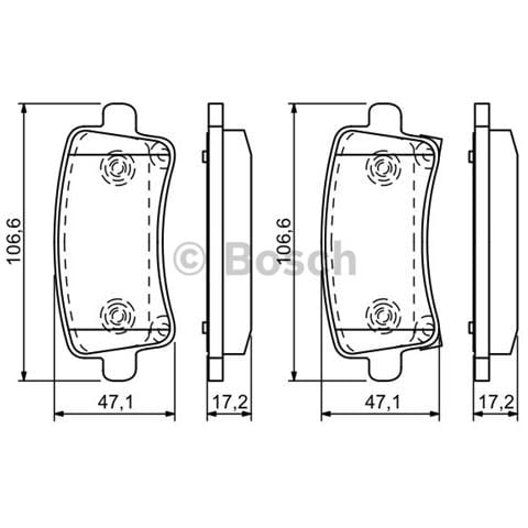 Kit Pastiglie Freno 986494297 - Foto 1