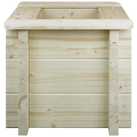 L’aiuola Di Giardino Sopraelevata In Legno - 38x38x35 Cm - Legno Di Pino /abete Solido Di 28 Mm - M610 - Foto 1