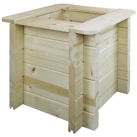 L’aiuola Di Giardino Sopraelevata In Legno - 38x38x35 Cm - Legno Di Pino /abete Solido Di 28 Mm - M610 - Foto 2