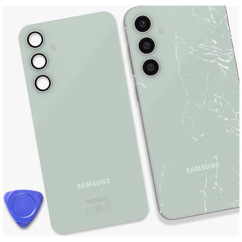 Vetro Posteriore Galaxy S23 Fe Lente Fotocamera Originale, Verde Chiaro - Foto 2