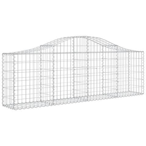 Cesto Gabbione Ad Arco 200x30x60/80 Cm Ferro Zincato - Foto 1