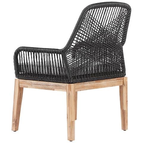 Set Da Giardino Tavolo E 6 Sedie Bianco Con Nero Olbia - Foto 2