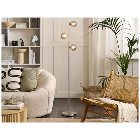 Lampada Da Pavimento Ramis Metallo Argento - Foto 1