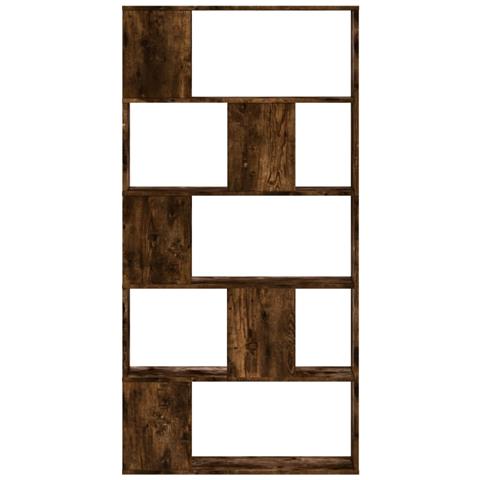 Libreria 5 Ripiani Rovere Fumo 80,5x23,5x162,5cm Multistrato - Foto 3