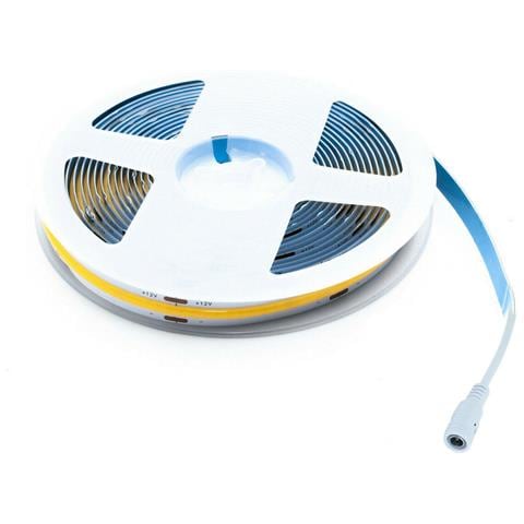 Striscia Cob Led Adesiva 5m Luce Calda 40w Tagliabile Flessibile Cob320 12v - Foto 6